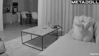 This soft sofa is the best place for fuck - living room scenes