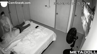 Chubby people having fun in the dark - bedroom video