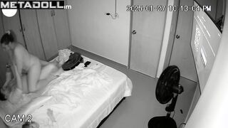 Chubby people having fun in the dark - bedroom video