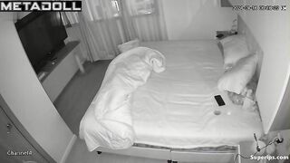 After sex he started watching TV and she started texting her friend