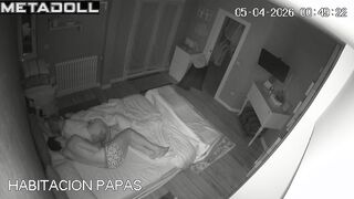 Babe likes that he licked her ass before bed, spy cam