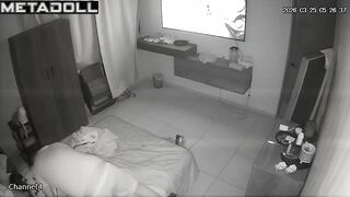 Great evening with deep pussy penetration - spy cam