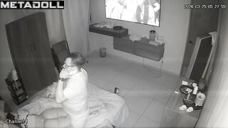 Great evening with deep pussy penetration - spy cam