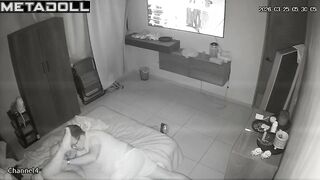 Great evening with deep pussy penetration - spy cam