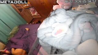 Yes, a strange camera often watches them in the bedroom