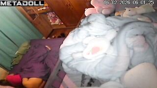 Yes, a strange camera often watches them in the bedroom