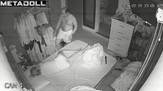 He really wanted sex and decided to wake her up, spy cam