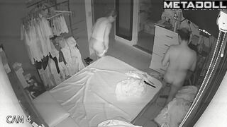 He really wanted sex and decided to wake her up, spy cam