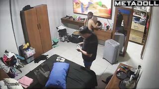 Babe quickly jumped on his dick to make him cum hot