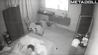 Babe was too lazy to spread her legs, so she gave him blowjob