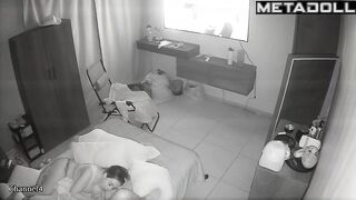 Babe was too lazy to spread her legs, so she gave him blowjob
