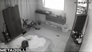 He fucking her and she watching tv, spy hidden cam