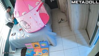 Husband and wife fucked when their relative was in kindergarten