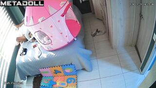 Husband and wife fucked when their relative was in kindergarten