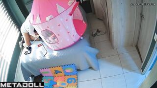 Husband and wife fucked when their relative was in kindergarten