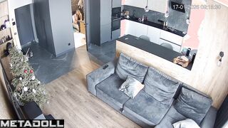 There will be a Christmas party tonight, living room cam