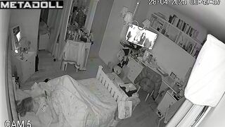 She likes to touch her clit before bed / hidden cam