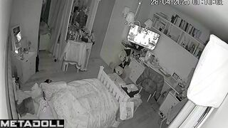 She likes to touch her clit before bed / hidden cam