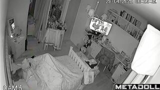 She likes to touch her clit before bed / hidden cam