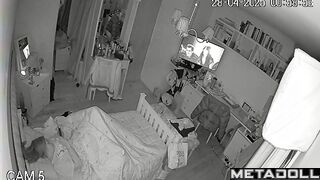 She likes to touch her clit before bed / hidden cam