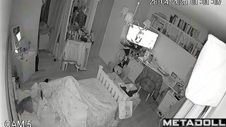 She likes to touch her clit before bed / hidden cam