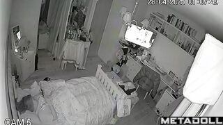 She likes to touch her clit before bed / hidden cam