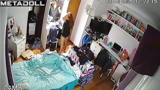 She likes to admire herself in the mirror in dress