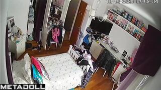 One of classmates watches her every day, bedroom tape
