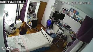 Home solo photo session with hot posing, night video