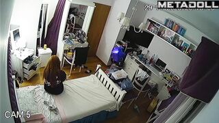 Home solo photo session with hot posing, night video