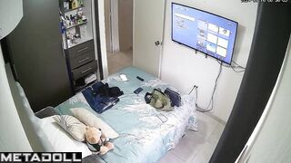 Someone installed something in her bedroom as a joke
