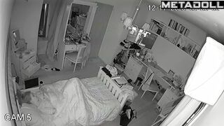 Young and pretty lady enjoying hot process under the blanket
