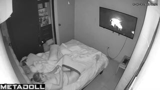Daily masturbation is her routine, hot bedroom tape
