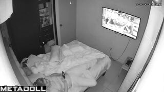 Daily masturbation is her routine, hot bedroom tape