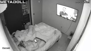 Daily masturbation is her routine, hot bedroom tape