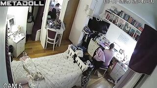 Her typical day, which all her classmates are watching