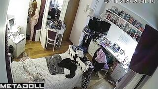 Her typical day, which all her classmates are watching