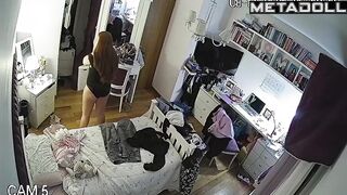 Her typical day, which all her classmates are watching