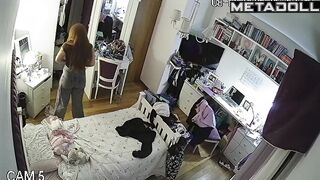 Her typical day, which all her classmates are watching
