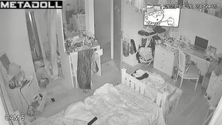 Another day in her boring life (bedroom hidden cam)
