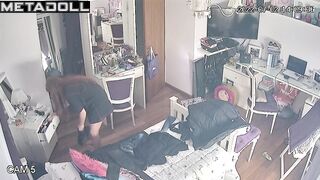 Her room is unsafe, she is being watched by a hidden camera