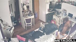 Her room is unsafe, she is being watched by a hidden camera