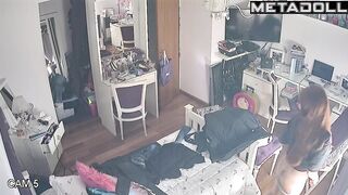 Her room is unsafe, she is being watched by a hidden camera