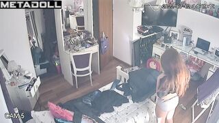 Her room is unsafe, she is being watched by a hidden camera