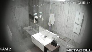 They first decided to have sex in the bathroom and then changed their minds