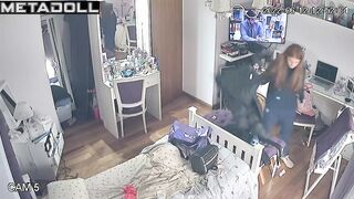 Parents came into her room after she finished, look