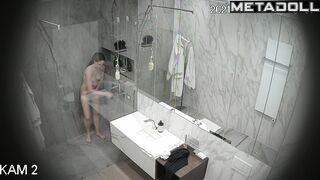 They take shower together in the morning and evening