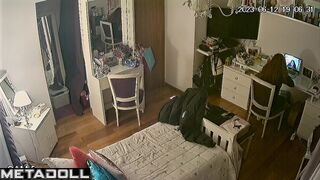 Her hot masturbation became the subject of surveillance
