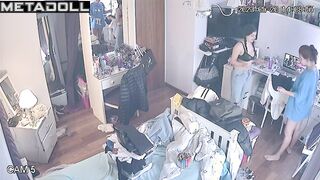 Classmates constantly spy on their boobs (home tape)