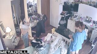Classmates constantly spy on their boobs (home tape)